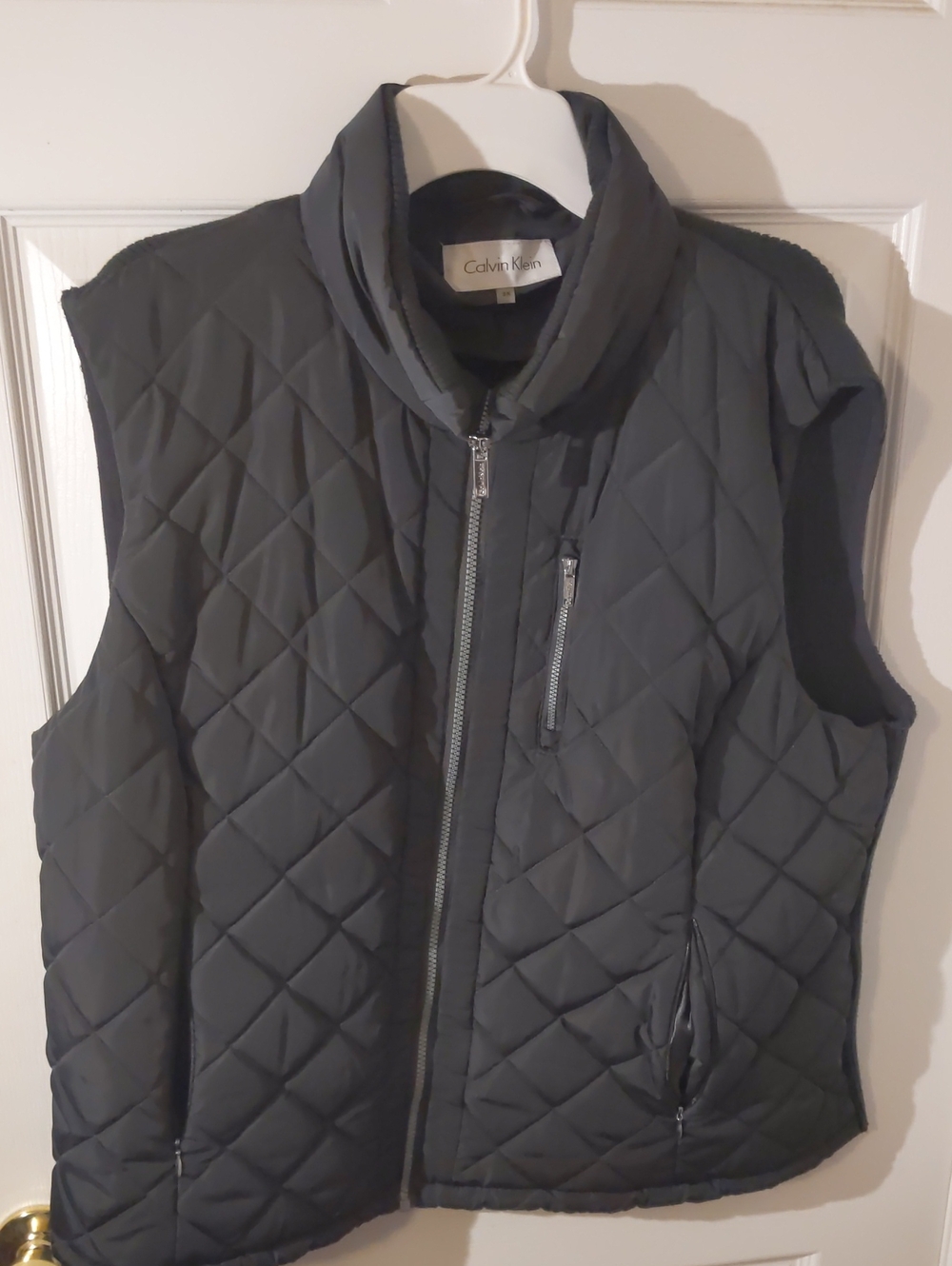 Calvin Klein Men's XL Quilted Black Puffer Vest